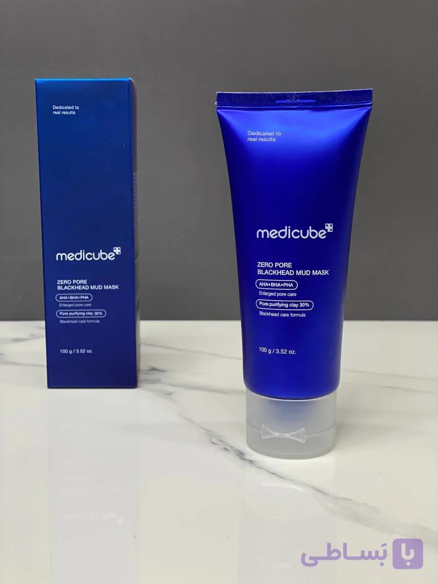 ماسک گل رس ضد جوش سر سیاه مدی کیوب Medicube Zero Pore Blackhead Mud Mask