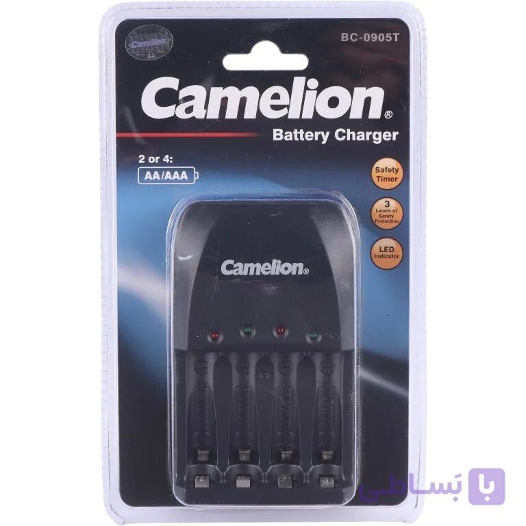 شارژر باتری کملیون مدل BC-0905T – مخصوص ۲ یا ۴ باتری قلمی (AA) و نیم‌قلمی (AAA) — تصویر 1
