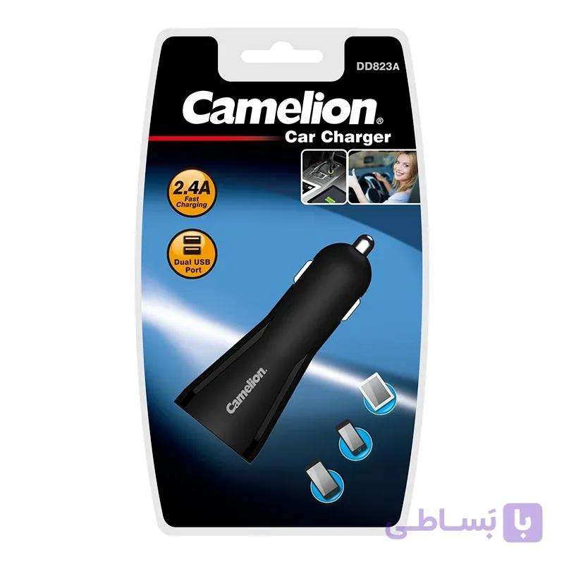 شارژر فندکی کملیون مدل DD823A دو پورت USB — تصویر 1