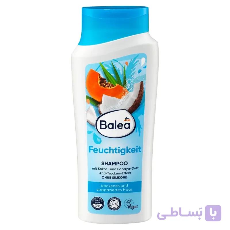 شامپو مرطوب‌کننده باله آ نارگیل و پاپایا حجم 300ml — تصویر 1