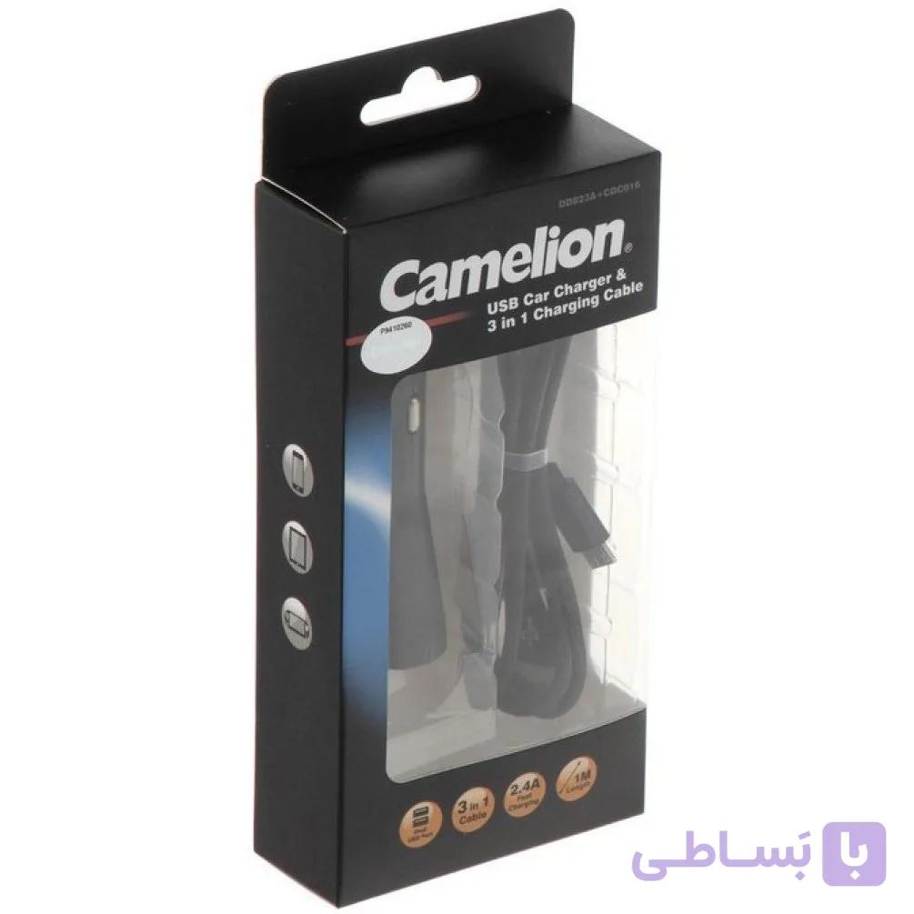 شارژر فندکی کملیون DD823A به همراه کابل CDC016 — تصویر 1