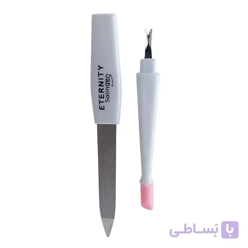 سوهان و دورگیر ناخن زولینگن ETERNITY استیل ضد زنگ دوکاره مانیکوری