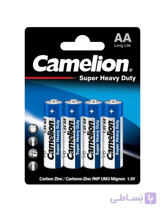 باتری قلمی AA کملیون R6P Heavy Duty شرینک (4عددی) — تصویر 1