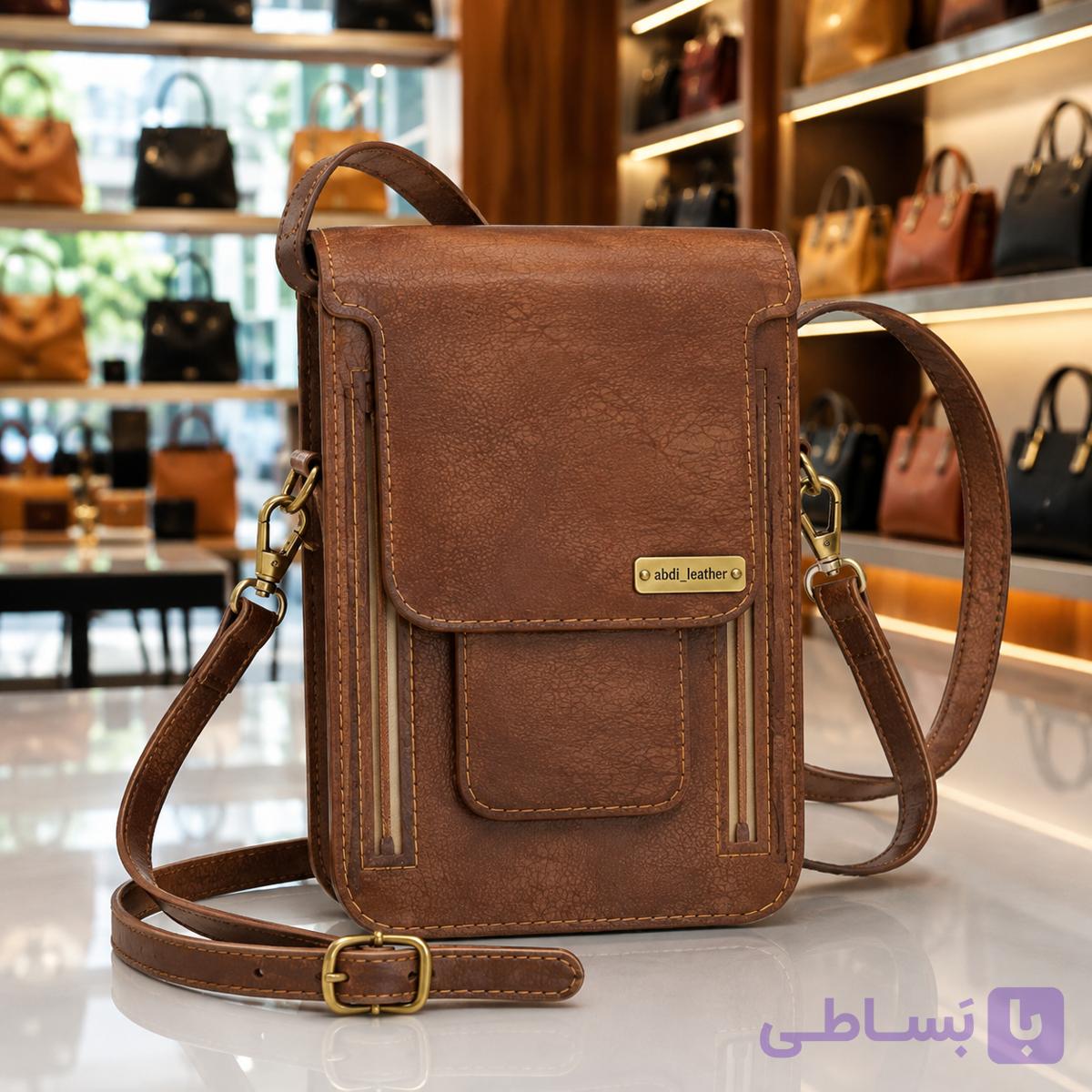 الگوی کیف دوشی چرم ۰۱۷