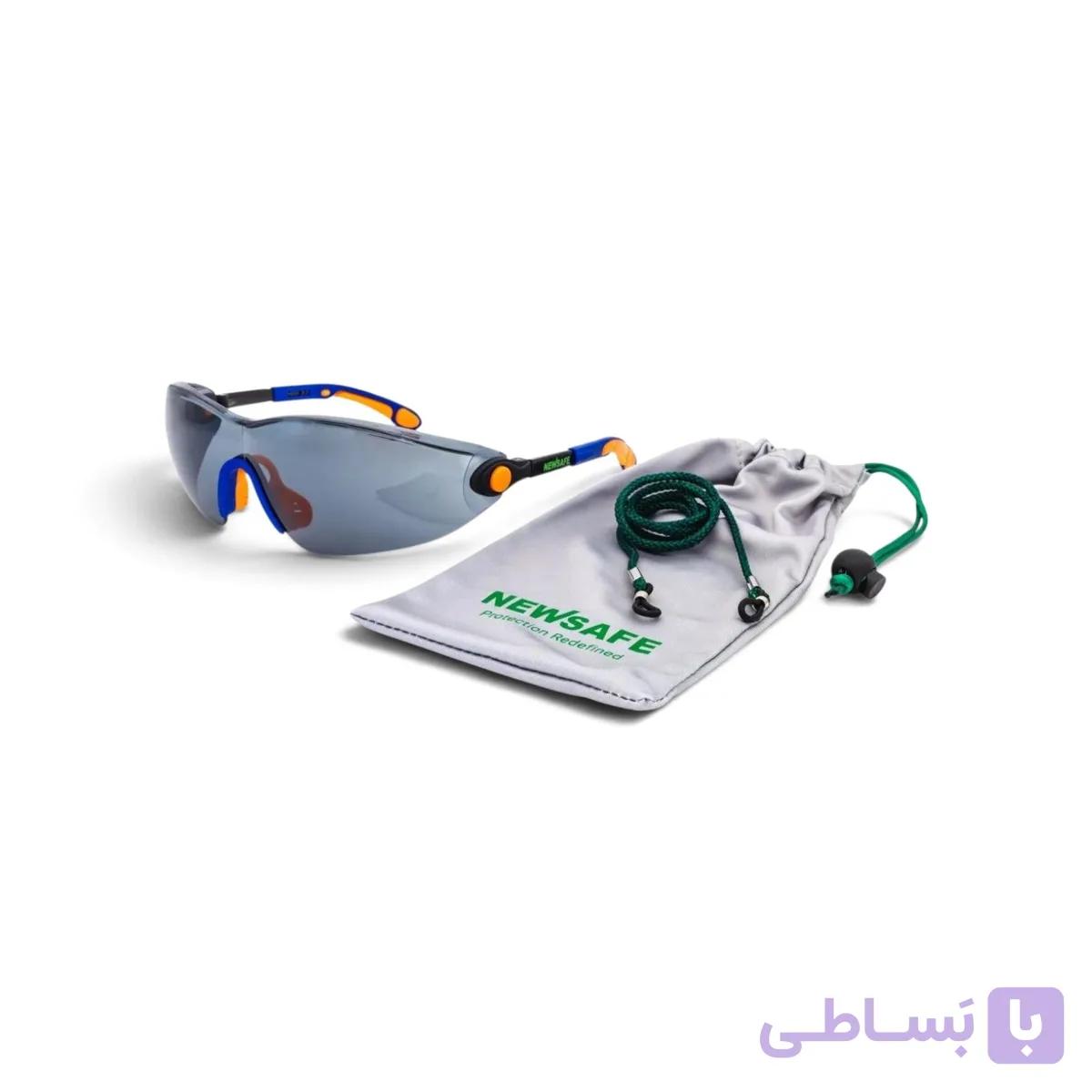 عینک ایمنی نیوسیف مدل Vexel وکسل (دودی) — تصویر 1