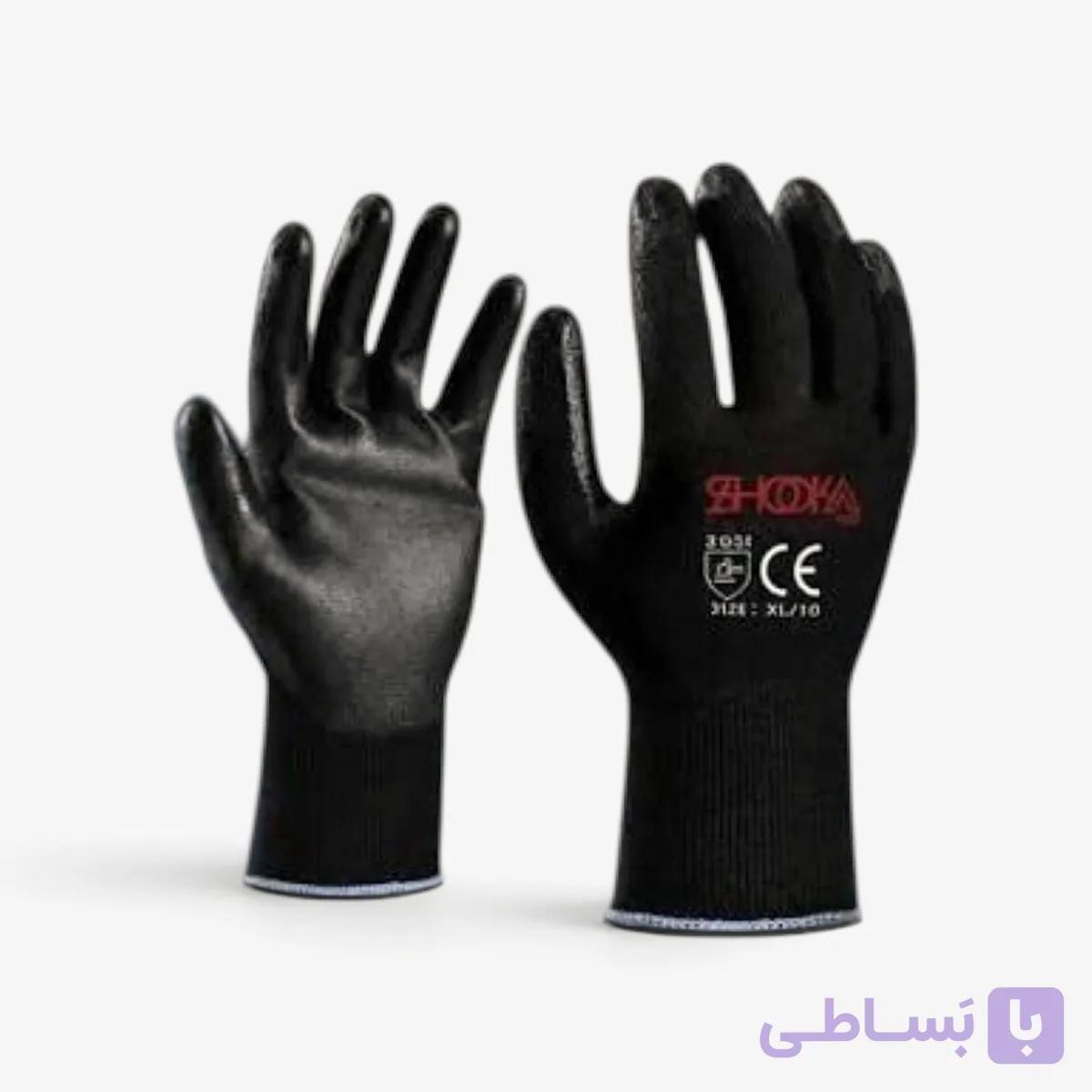 دستکش کف مواد نیتریل شوکا 303 بسته 12 عددی