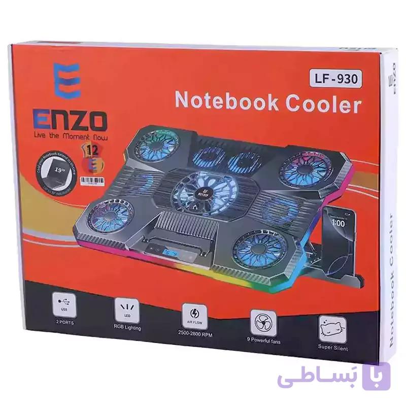کول پد لپ تاپ گیمینگ 9 فن انزو Enzo LF-930 — تصویر 1