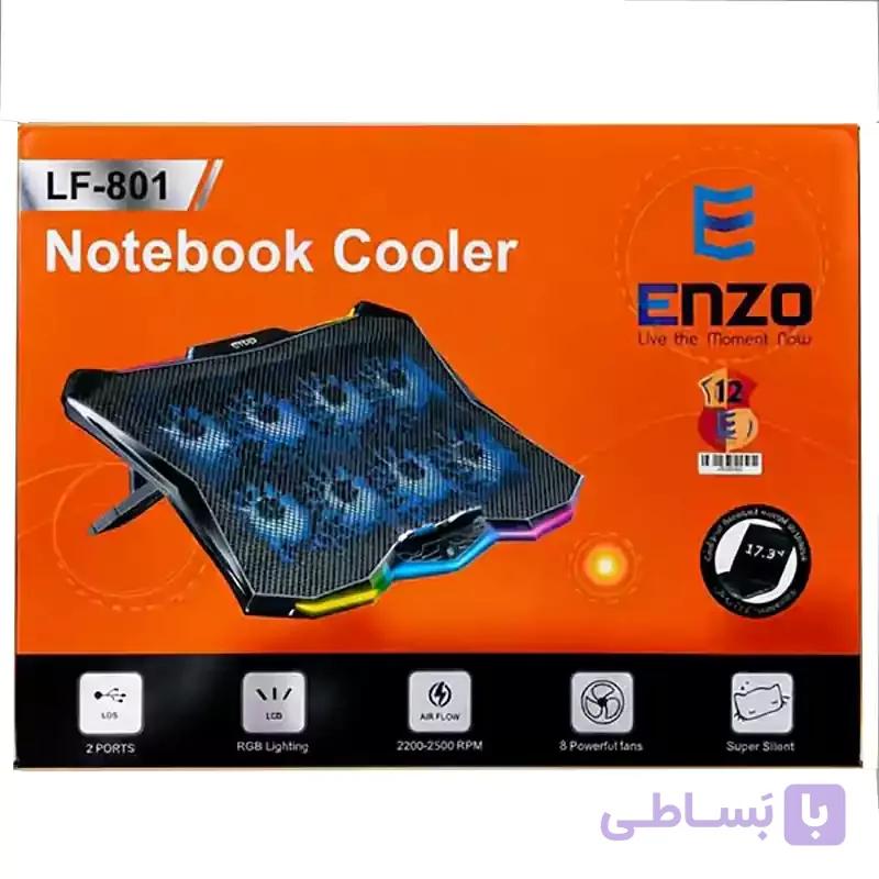 کول پد لپ تاپ گیمینگ 8 فن انزو Enzo LF-801 — تصویر 1