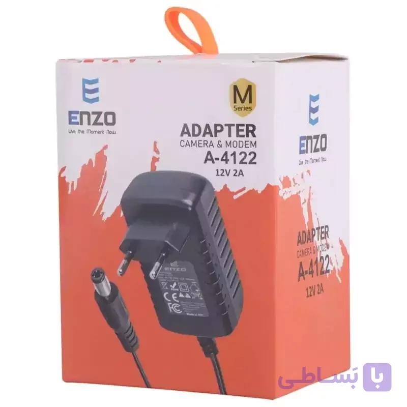 آداپتور 12 ولت 2 آمپر انزو ENZO A-4122 — تصویر 1