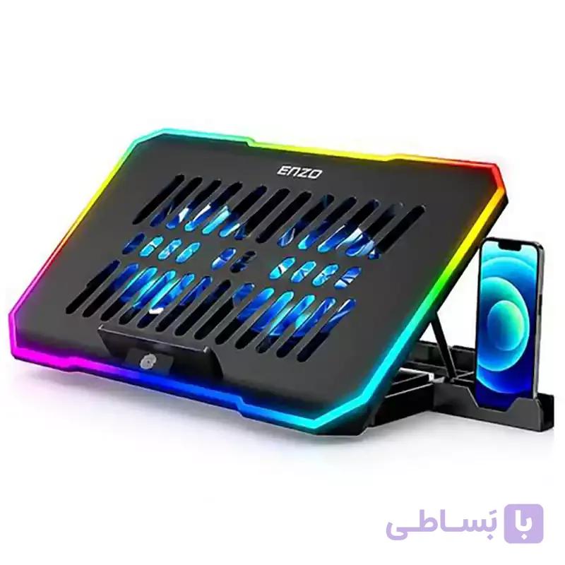 کول پد لپ تاپ گیمینگ 2 فن انزو Enzo LF-295 — تصویر 1