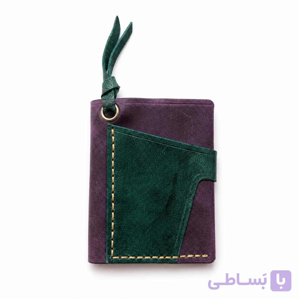 جاکارتی چرمی دست‌دوز با جای اسکناس و کارت مدل آنتو | گالری چرم شیلان — تصویر 1