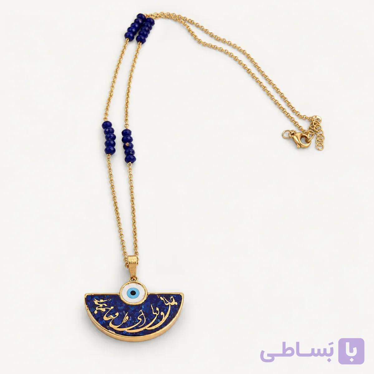 گردنبند زنجیرسنگ جانی و دلی — تصویر 1