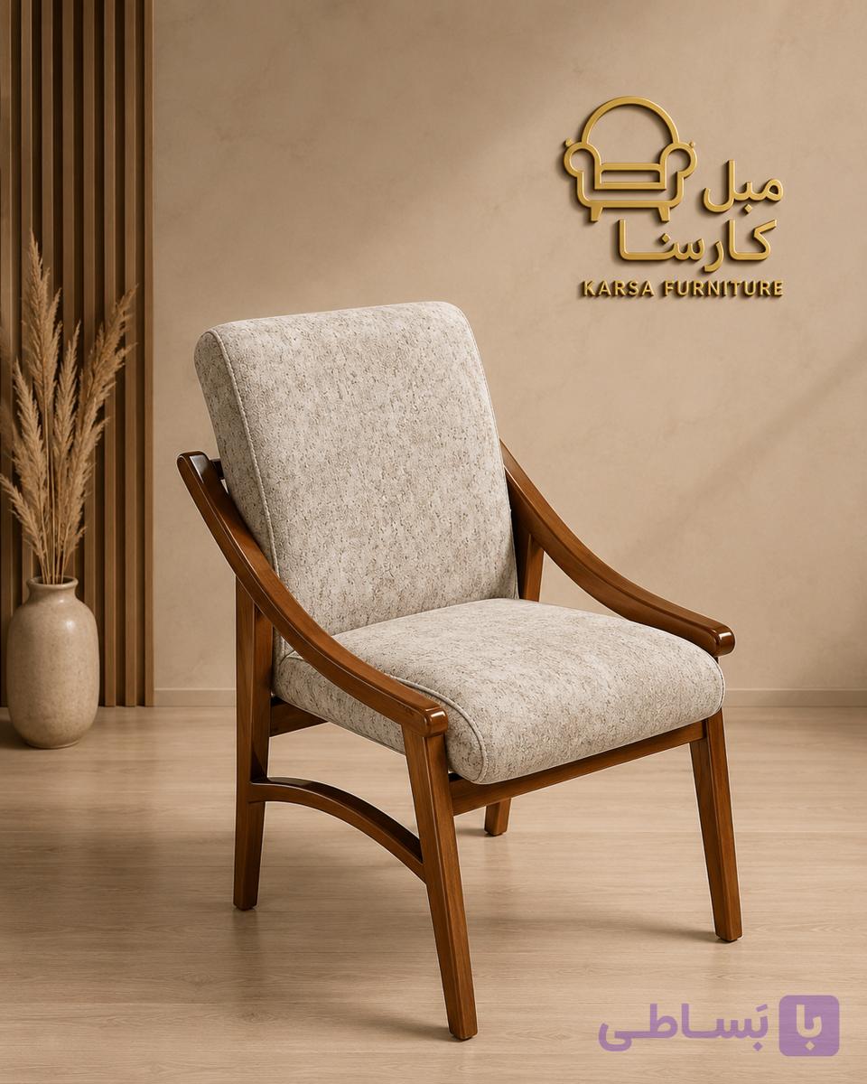 صندلی نهارخوری مدل آمریکایی چوب راش — تصویر 1