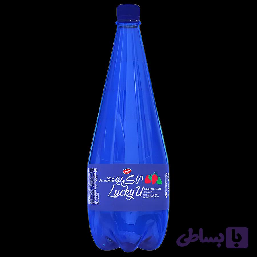 کاله لاکی یو آب گازدار با طعم توت فرنگی 1000 میل