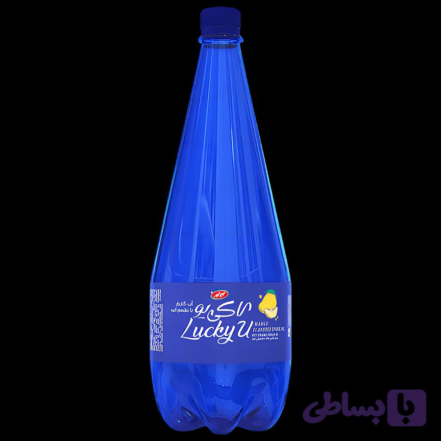 کاله لاکی یو آب گازدار با طعم انبه 1 لیتر
