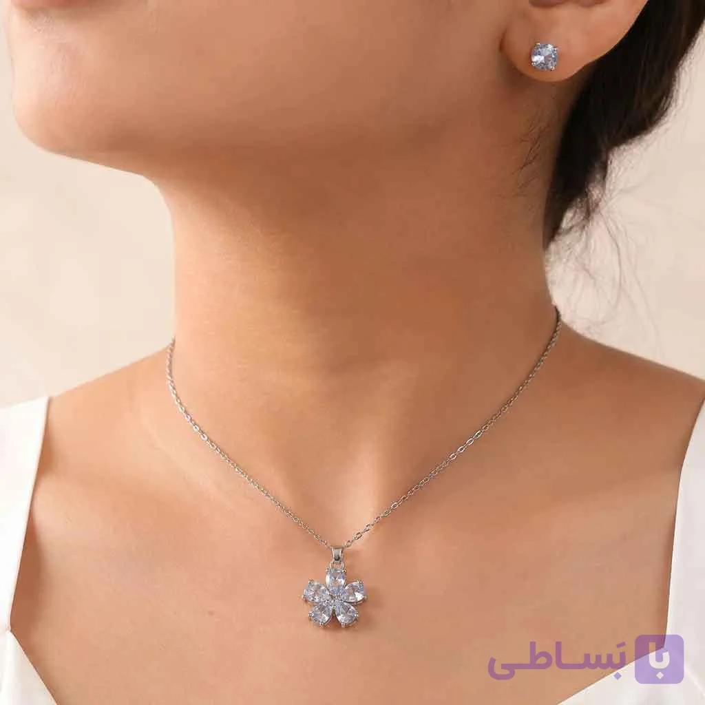 نیم ست برند Fashion Style مدل گل آبی