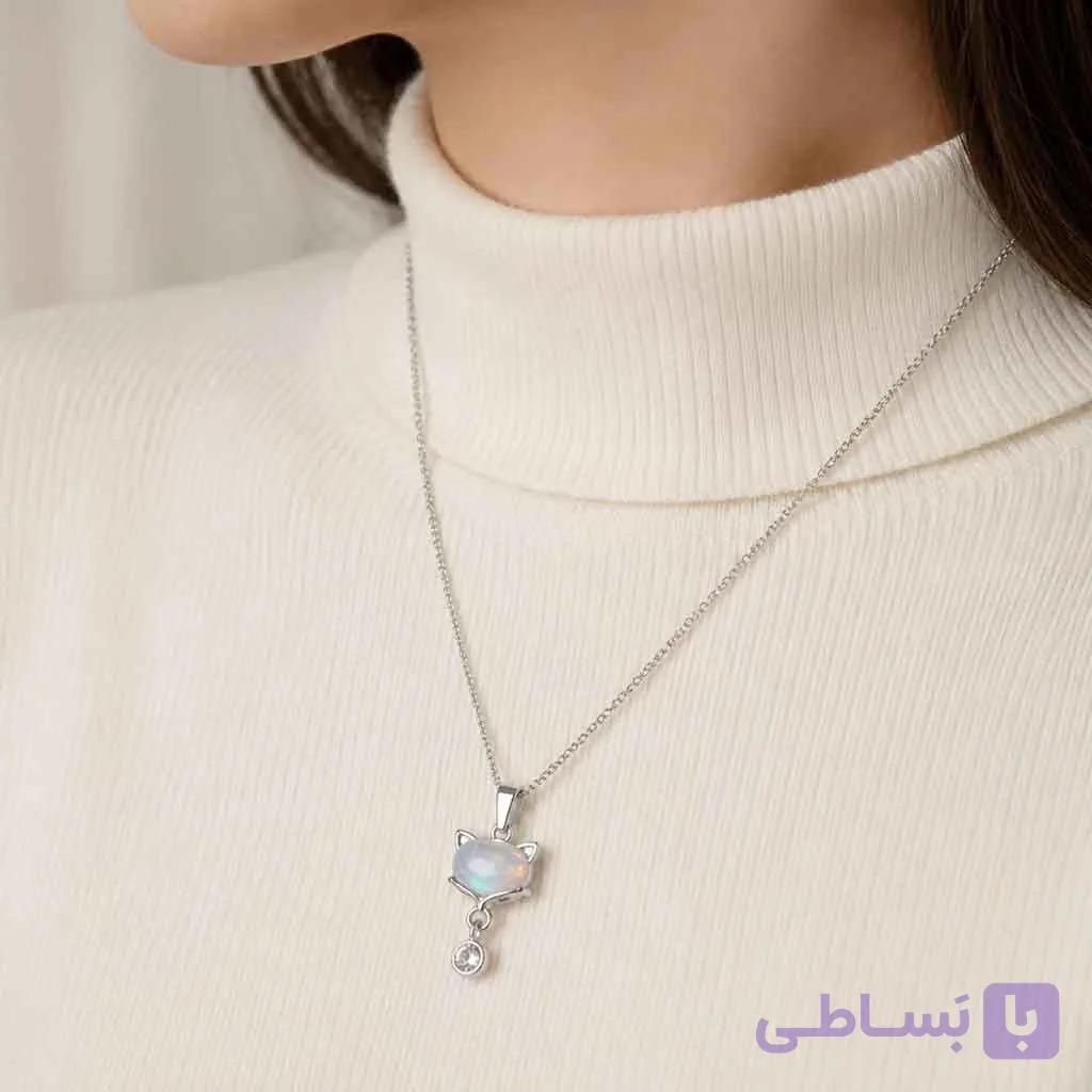 گردنبند Stainless Steel مدل روباه جواهری
