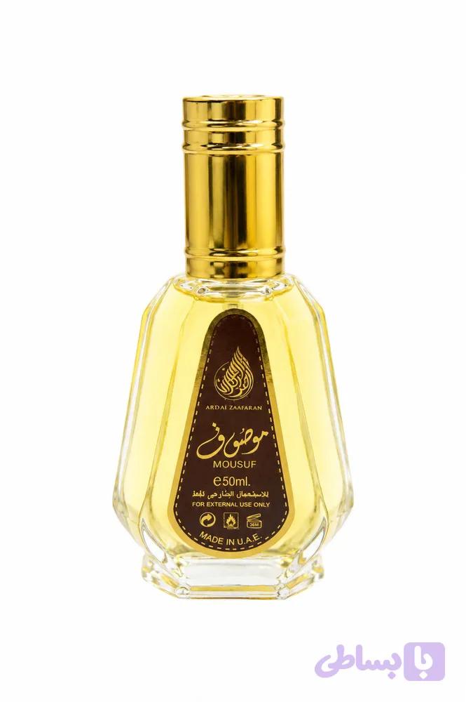 عطر ادوپرفیوم ارض الزعفران مدل موصوف قهوه ای حجم ۵۰ میل