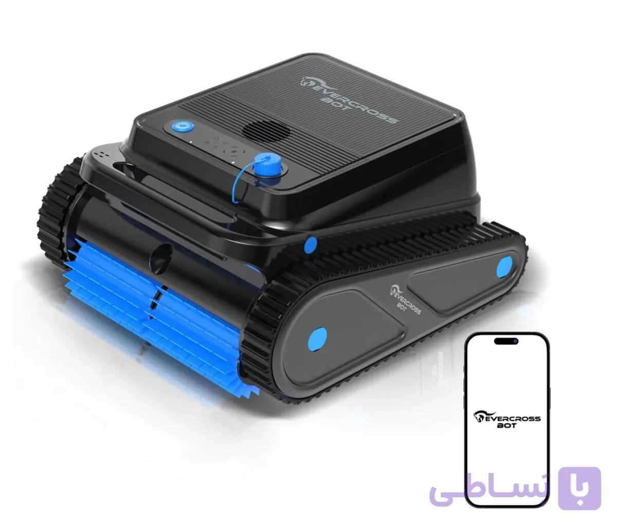 جارو رباتیک استخر EVERCROSS BOT U8 مدل U8 | جارو هوشمند کف، دیوار و خط آب — تصویر 1