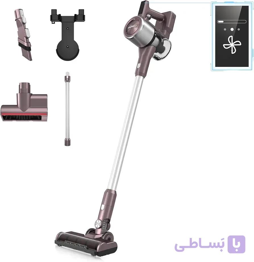 جاروبرقی عصایی شارژی EUREKA AK10 Pet مدل 5 در 1، موتور BLDC قدرتمند 450 وات، فیلتر HEPA، باتری 29.6 ولت با کارکرد تا 60 دقیقه، مکش 150AW، نمایشگر LED هوشمند — تصویر 1