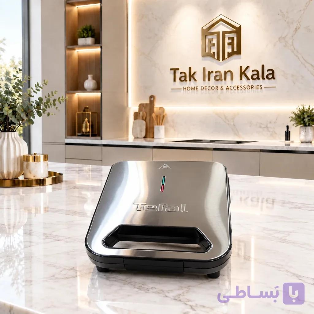ساندویچ ساز تفال بدنه استیل اسنک ساز توان 1600 وات