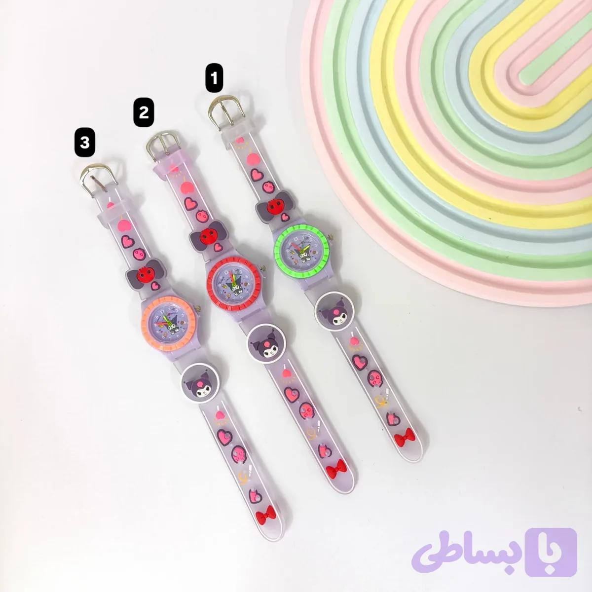 ساعت دخترانه چراغ دار