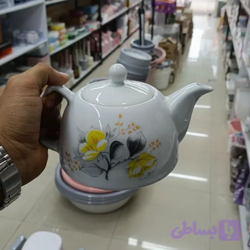 قوری سماوری گلدار