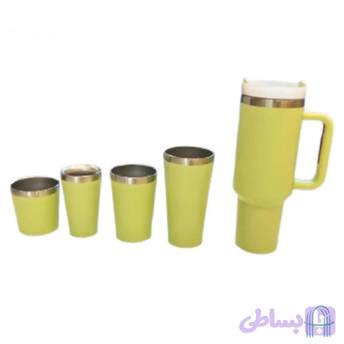 مجموعه 5 عددی ماگ استنلی نی دار Stanley mug 5 pieces (های کپی)
