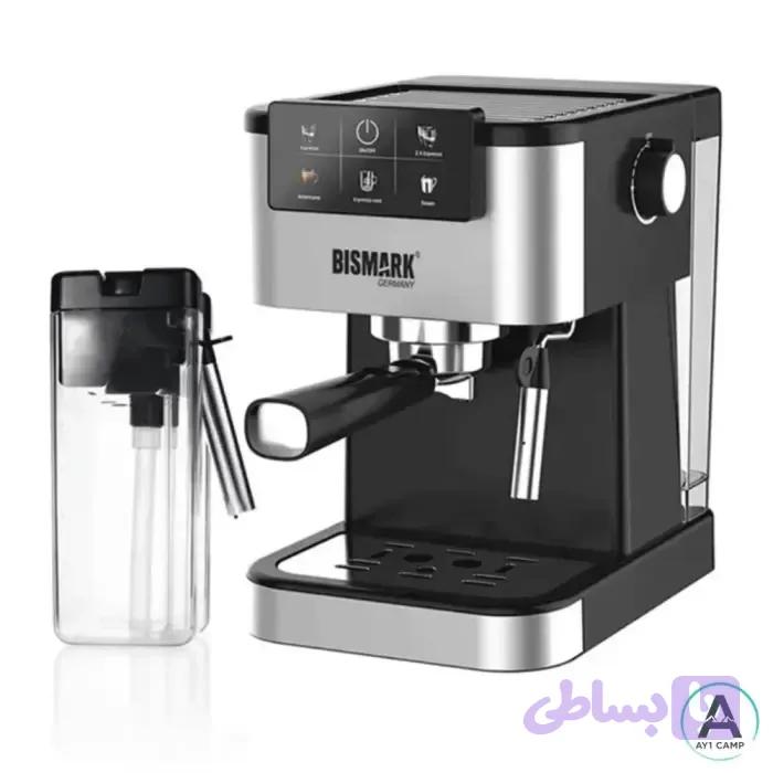 اسپرسو ساز بیسمارک مدل BM2290 با مخزن شیر ظرفیت 1.8L