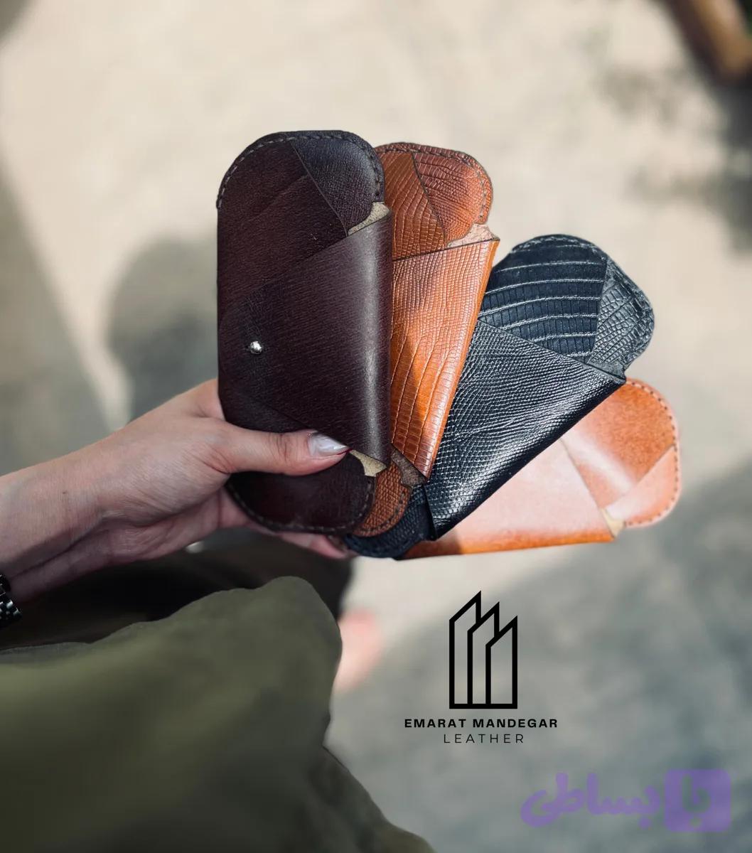 کاور عینک چرم طبیعی /چرم عمارت ماندگار