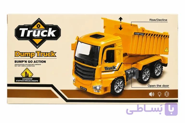 کامیون اسباب بازی موزیکال چراغ دار مدل Dump Truck YF3077B — تصویر 1