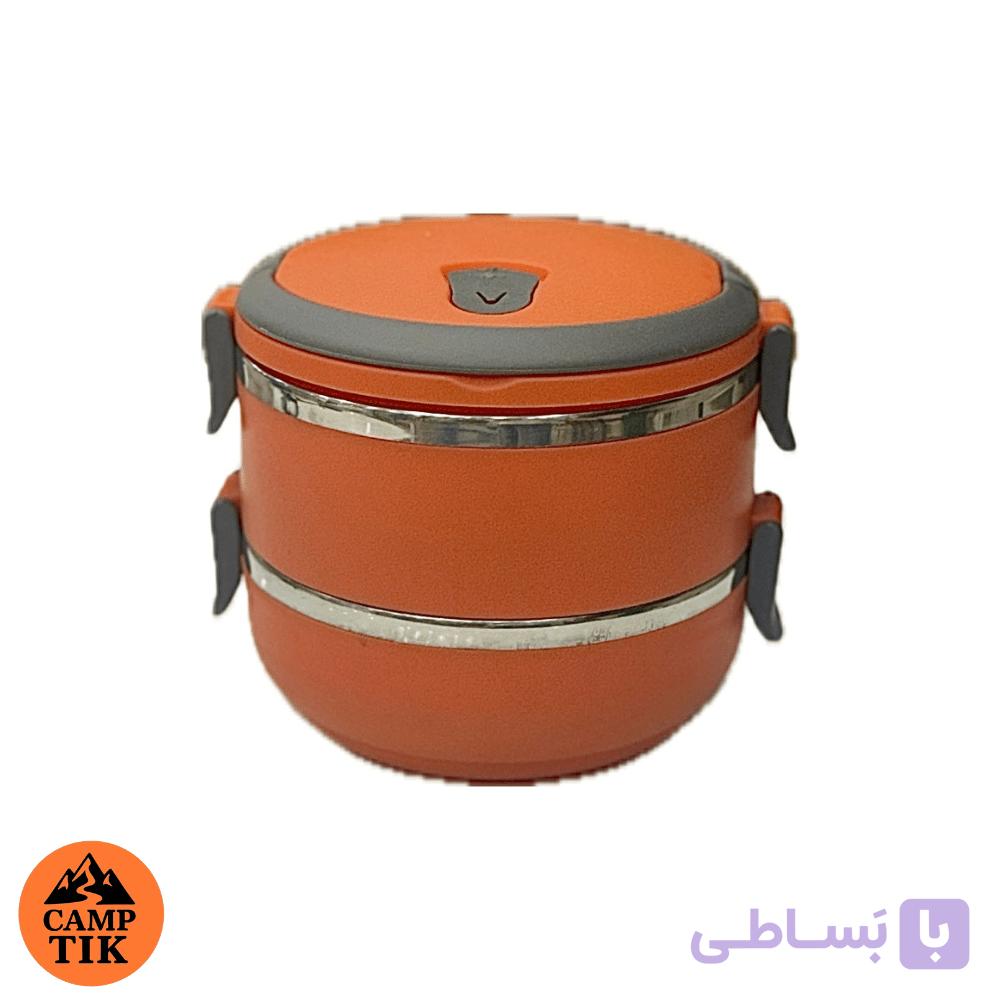 ظرف غذا دو تکه استیل — تصویر 1