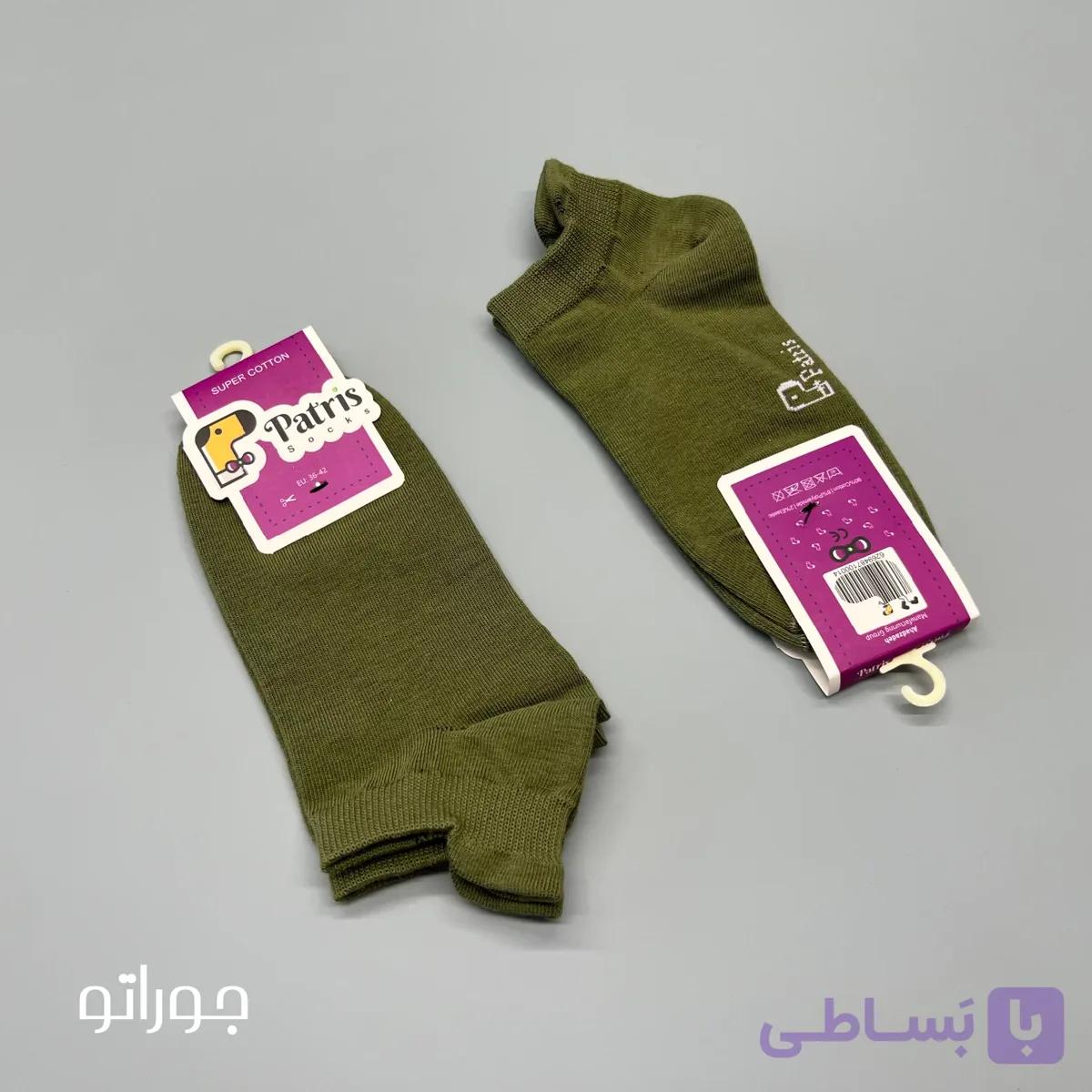 جوراب مچی نخ پنبه پاتریس زیتونی