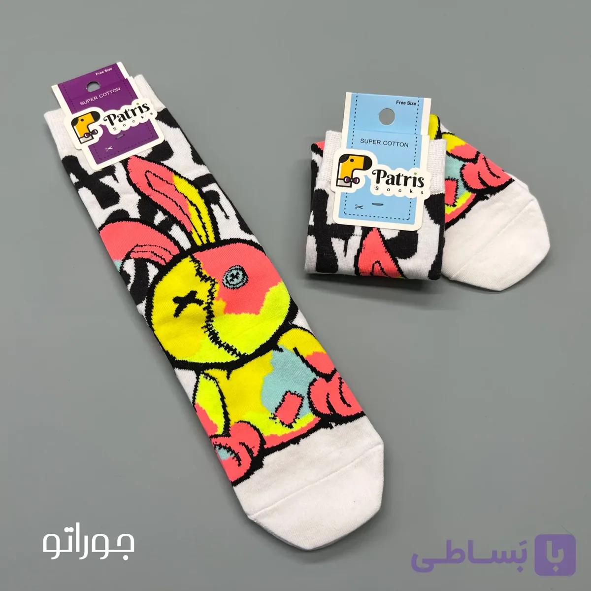 جوراب ساقدار نخ پنبه پاتریس مدل خرگوش کوک