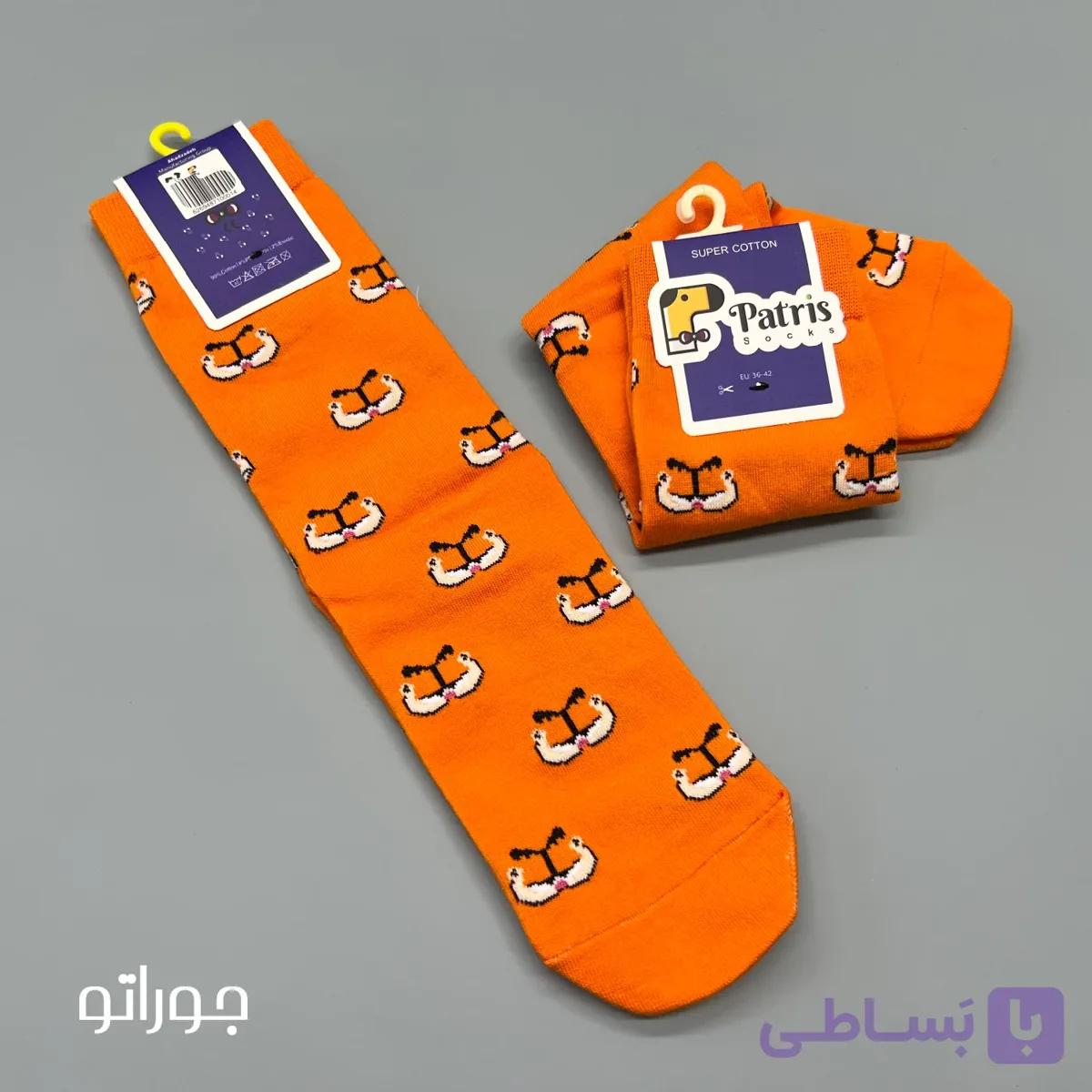جوراب ساقدار نخ پنبه پاتریس مدل گارفیلد