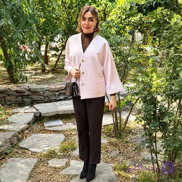 کت تک زنانه طرح کیمونو دکمه دار با استایل آزاد | بو تیک