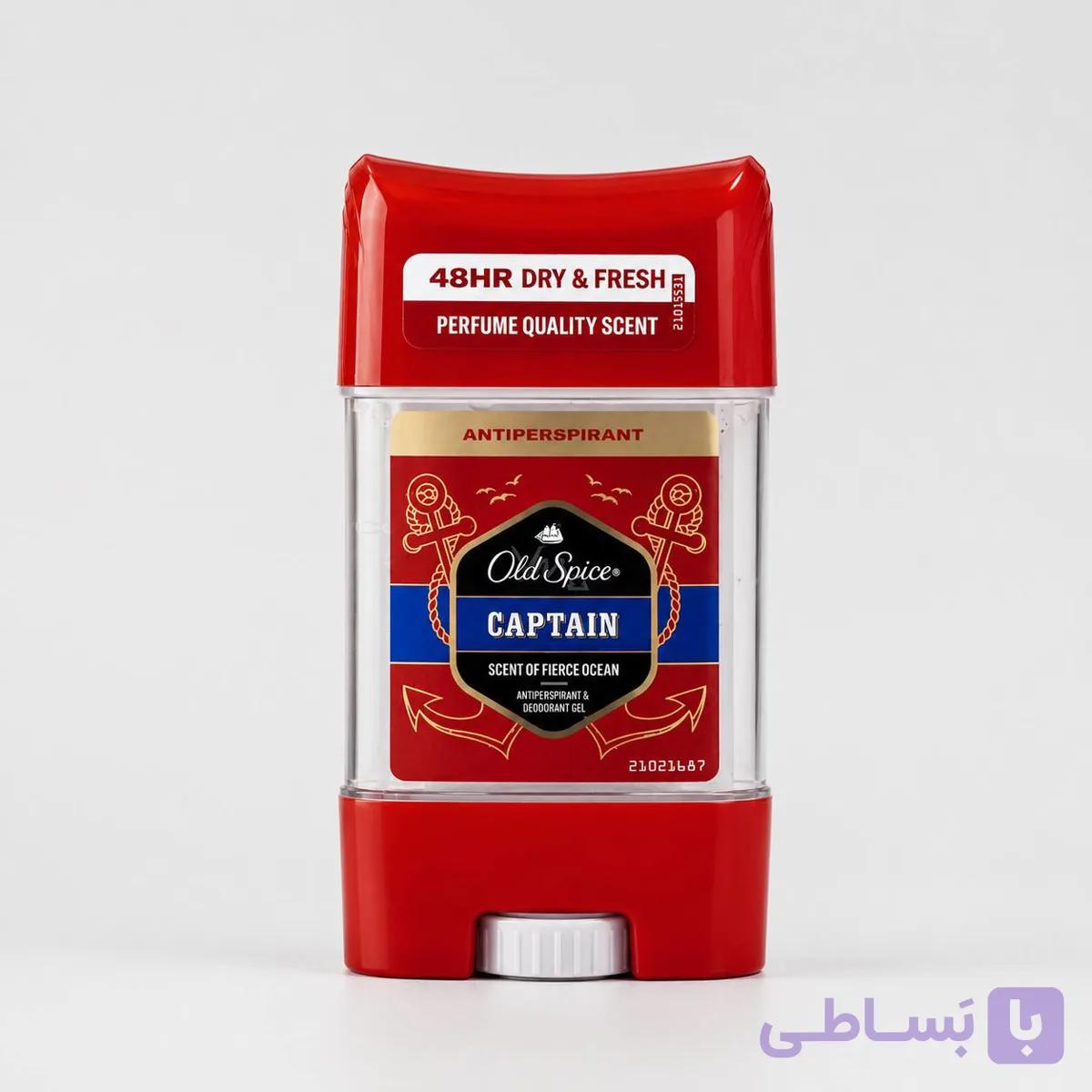 مام ژلی ضد تعریق اولد اسپایس مدل Captain Anti-Perspirant  ژله ای حجم 63 گرم