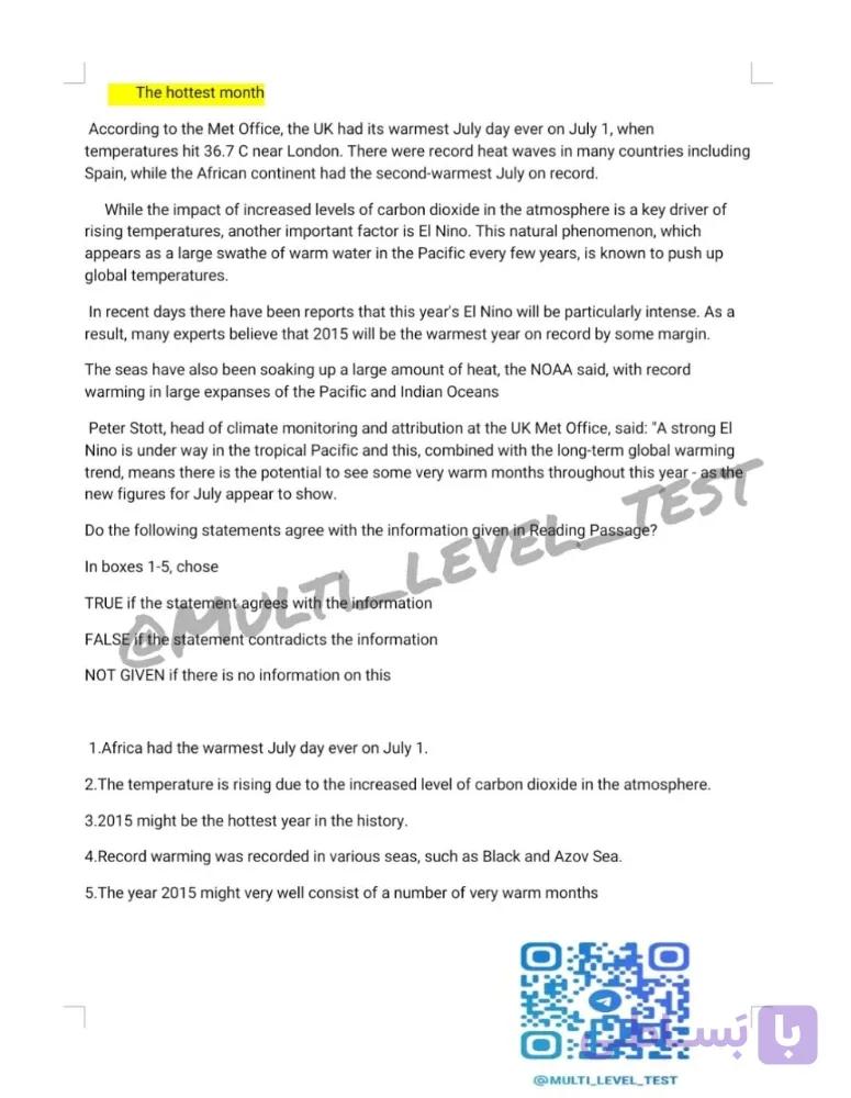 کتاب Speaking Part 1 (اسپیکینگ پارت ۱) نسخه انگلیسی PDF