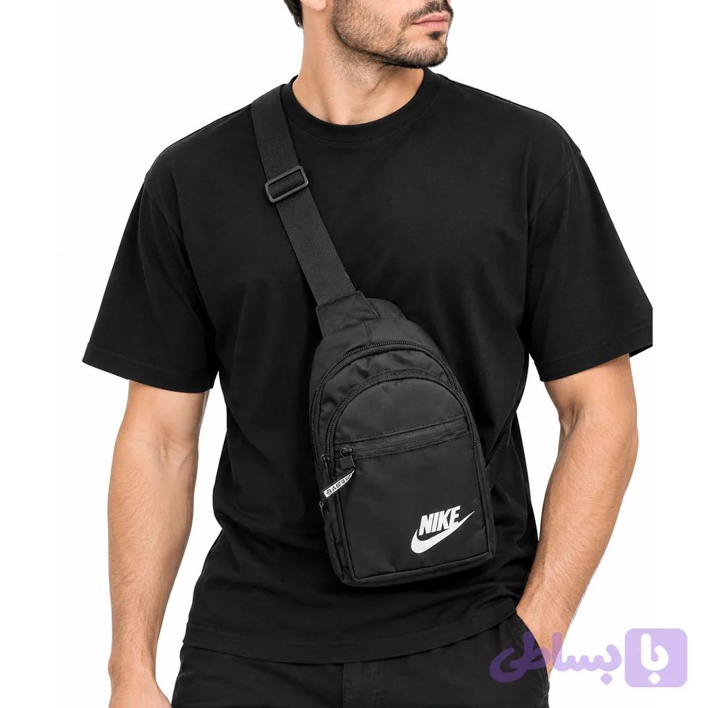 بادی‌بگ (کیف سینه) طرح Nike مشکی