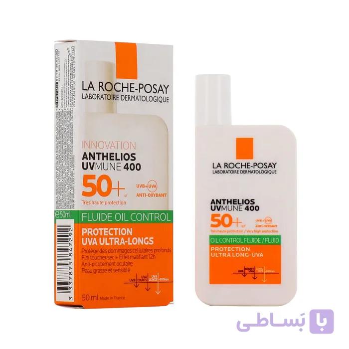ضد آفتاب لاروش پوزای مدل Anthelios UVMUNE 400 SPF 50 کنترل چربی 50ml