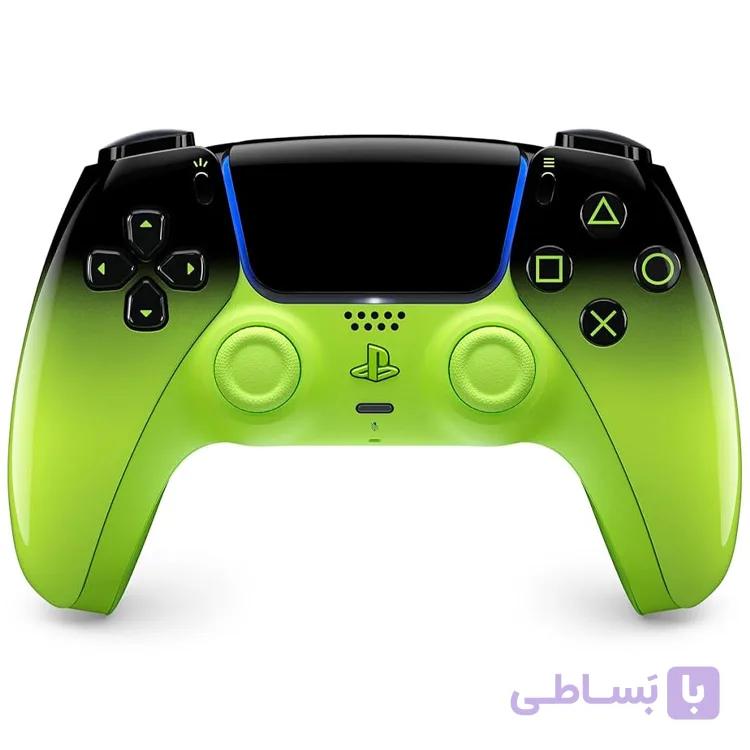 دسته PS5 مدل DualSense – سبز مشکی Remix Green — تصویر 1