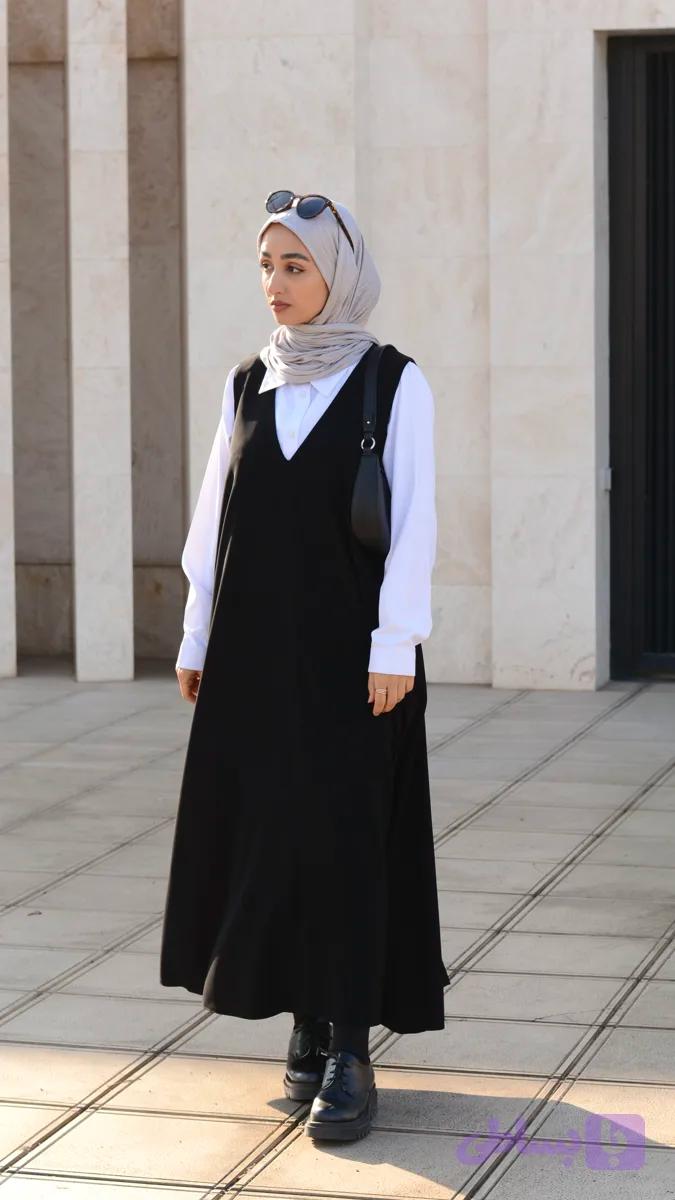 سارافون یقه هفت کرپ مرویجت