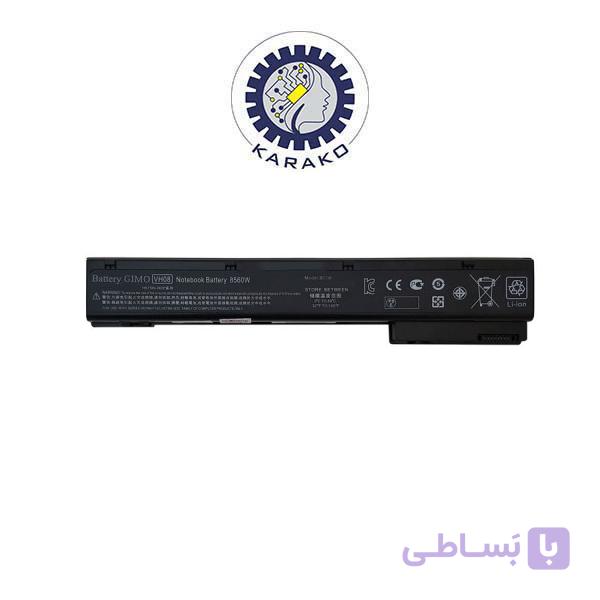 باتری لپ تاپ اچ پی HP EliteBook 8560 هشت سلول 4000 میلی آمپر