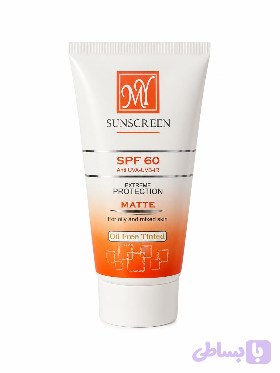 کرم ضد آفتاب رنگی فاقد چربی spf 60 مدیلن