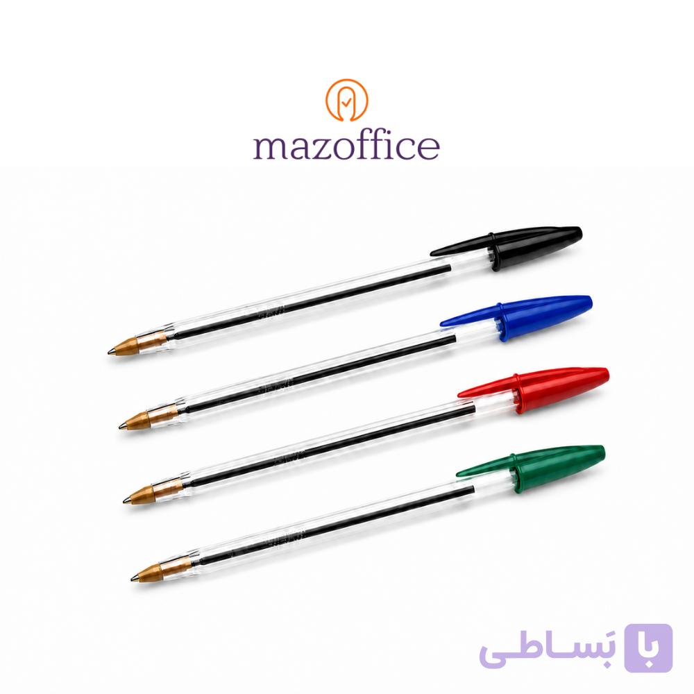 خودکار آبی بیک کریستال مدیوم نوک ۱ میلی‌متر باکس ۲۰۰ عددی