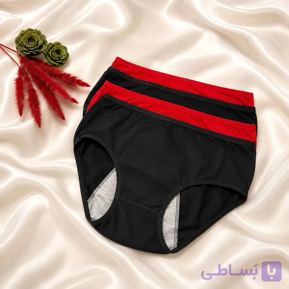 شورتکس زنانه نخی لایه دار PMS — تصویر 1