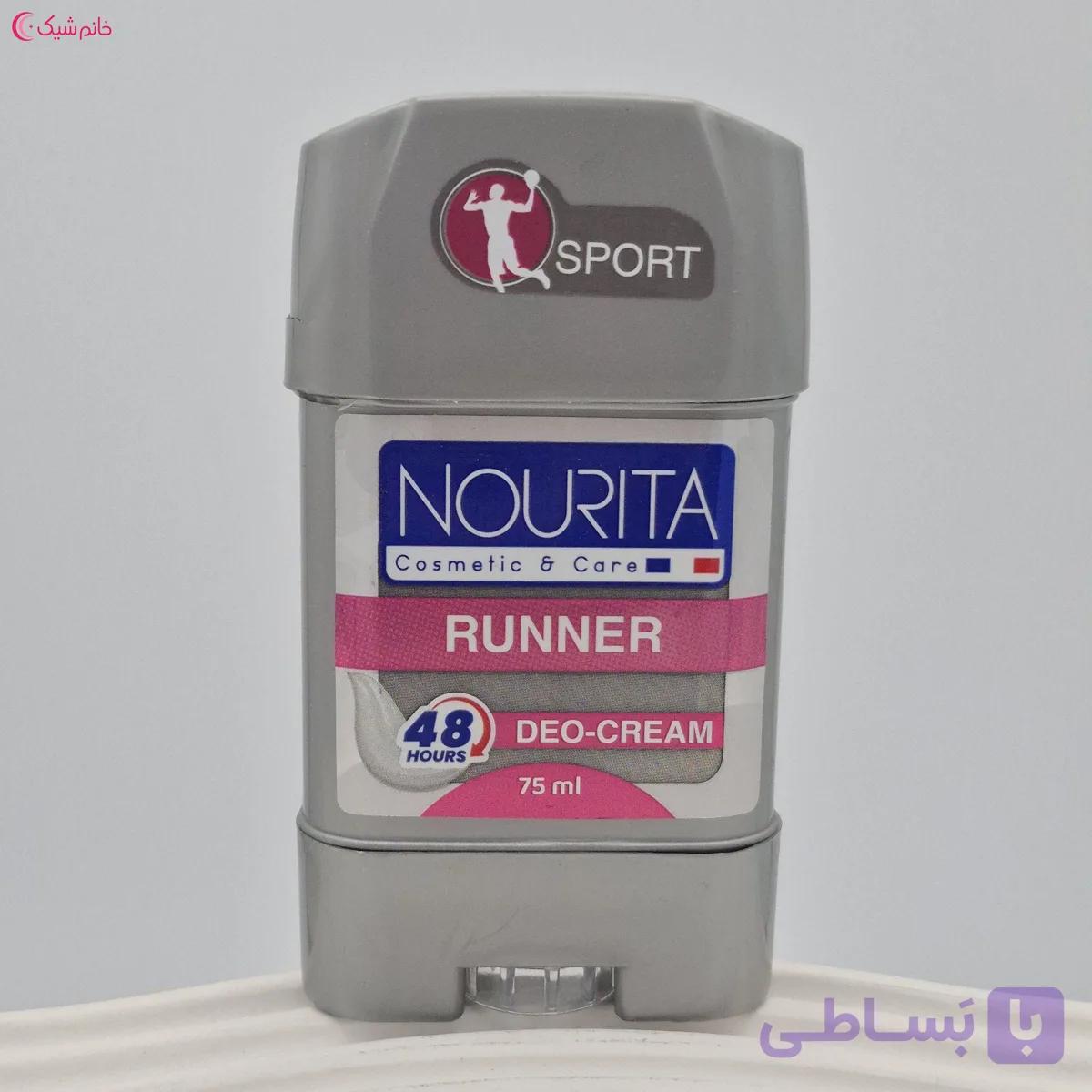 استیک کرمی خوشبو کننده بدن اسپرت نوریتا مدل Runner حجم 75 میلی لیتر