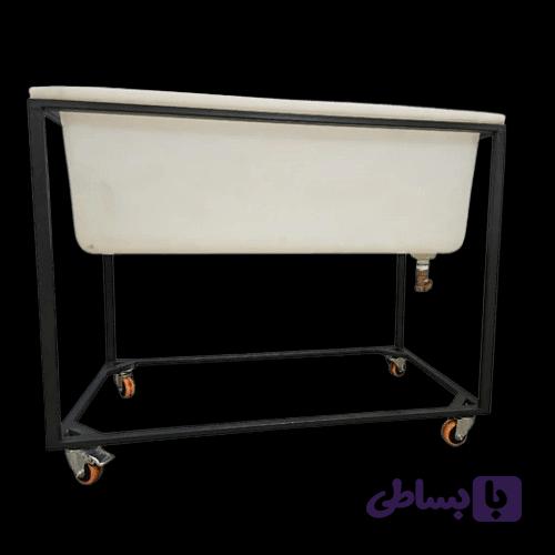 وان شستشو چرخدار 200و100 لیتری پلی‌اتیلن ویوا — تصویر 1