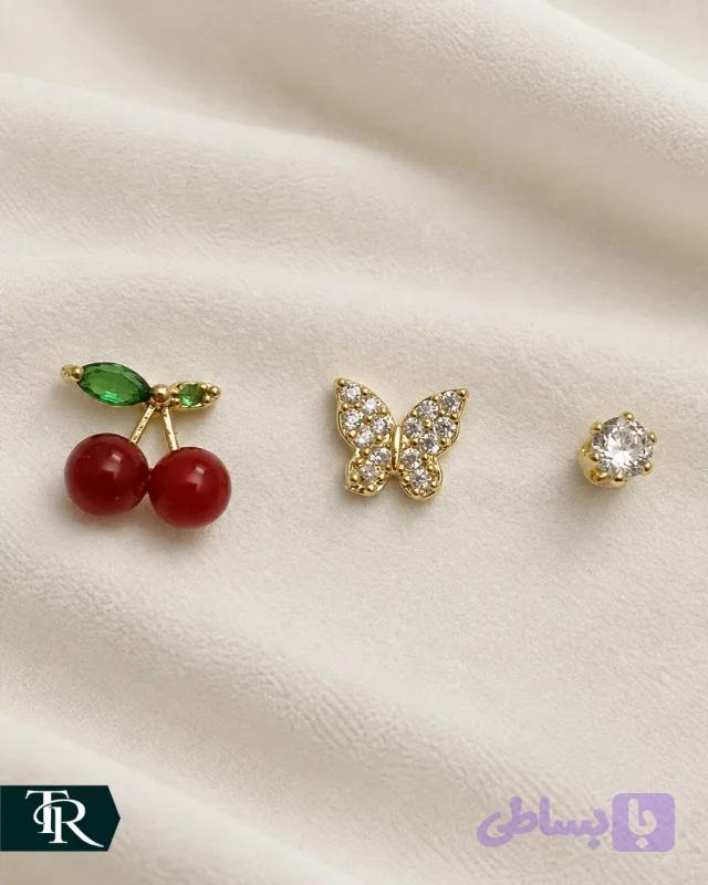 پک گوشواره میخی کد119