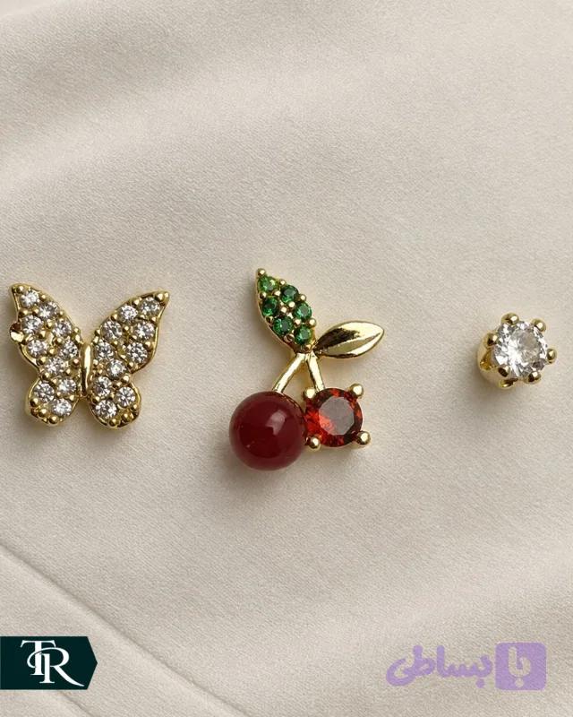 پک گوشواره میخی کد121